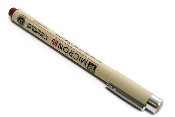 Sakura Pigma Micron Pen - Size 05 - 0.45 mm - Burgundy Red - JetPens.com