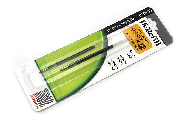 Zebra JK-Refill Gel Pen Refill - 0.7 mm - Black - Pack of 2 - JetPens.com 0.7 mm gel pen refill