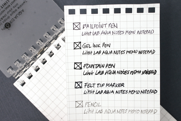 Writing Sample for Lihit Lab Aqua Drops Notepad