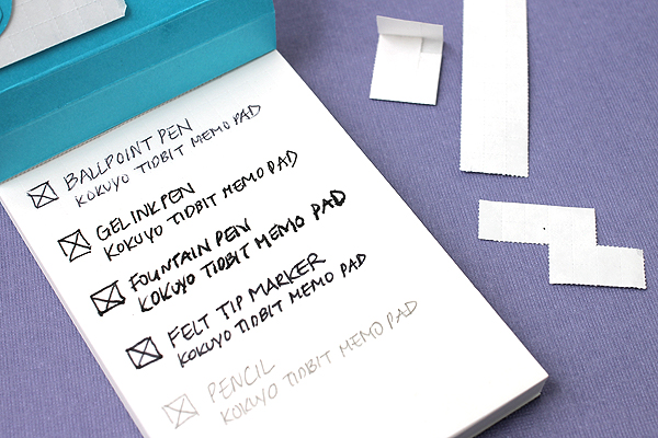 Writing Sample for Kokuyo Tidbit Memo Pad