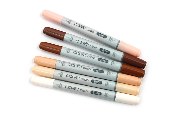 Copic Ciao Marker 6 Color Set Skin