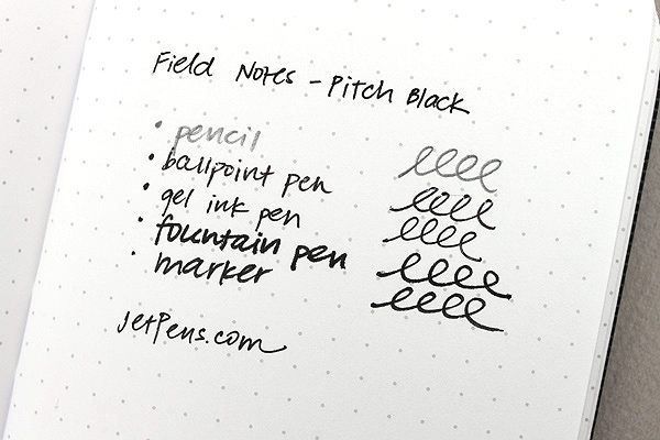 Field Notes Color Cover Memo Book - Day Game Edition Writing Sample