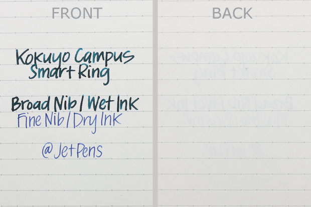Kokuyo Campus Smart Ring Writing Sample