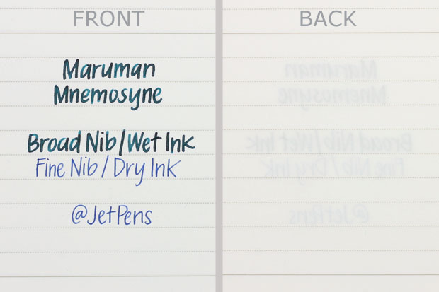 Maruman Mnemosyne Writing Sample