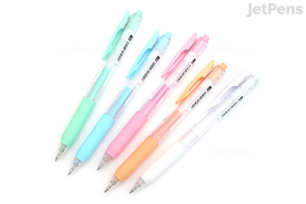 zebra sarasa push clip gel pen 0 5 mm milk 5 color zebra sarasa push clip gel pen 0 5 mm milk 5 color
