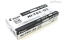 Pilot Hi-Tec-C Gel Pen - 0.5 mm - Black - 10 Pen Pack - PILOT LH-20C5-B BOX