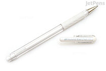 Pentel Hybrid Gel Grip Gel Pen - 0.8 mm - White - PENTEL K118-LW