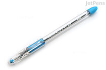 Pentel RSVP Ballpoint Pen - 0.7 mm Fine Point - Light Blue Ink - PENTEL BK90-S