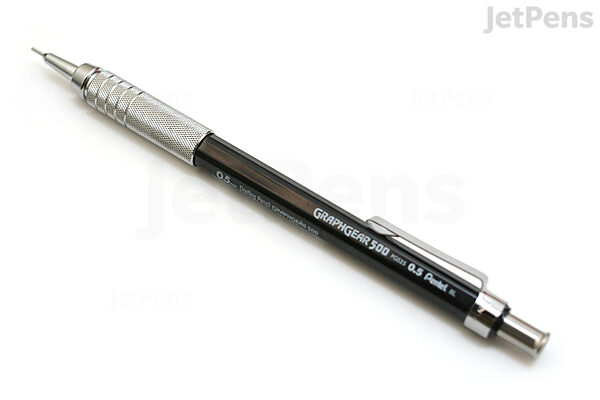 Pentel GraphGear 500 Mechanical Pencil, Black, 0.5 mm
