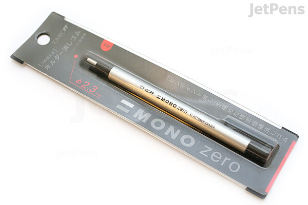 Tombow Mono Zero Eraser - 2.3 mm - Circle - Silver Body