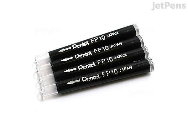Pentel Arts Black Pocket Brush Pen and Refills
