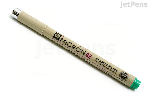 Sakura Pigma Micron Pen Size 02 mm Green JetPens