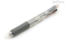 Zebra Clip-On 4 Color 0.7 mm Ballpoint Multi Pen + 0.5 mm Pencil - Clear Body - ZEBRA B4SA1-C