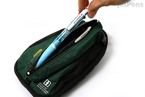  Kokuyo Huger Mega Pencil Case - Dark Green