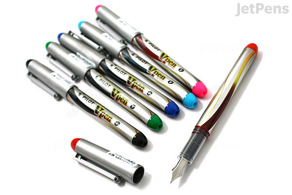 Pilot Vpen Disposable Fountain Pen - Fine - Black | JetPens