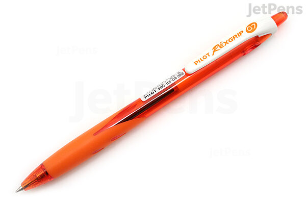 hoofdpijn bedenken Roux Pilot Rexgrip Ballpoint Pen - 0.7 mm - Orange Body - Blue Ink | JetPens