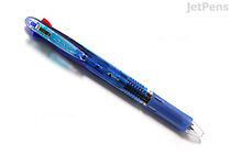 Zebra Clip-On Slim 4 Color 0.7 mm Ballpoint Multi Pen - Blue Body - ZEBRA B4A5-BL