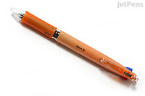 Zebra Clip-On Slim 4 Color 0.7 mm Ballpoint Multi Pen - Pastel Orange Body - ZEBRA B4A5-WOR