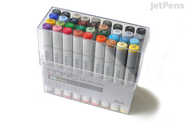 36 Copic Markers Sketch Basic Artist Set Copic Sketch Drawing Set of 36 Pens  Copic Manga, Anime, Drawing Markers Set 