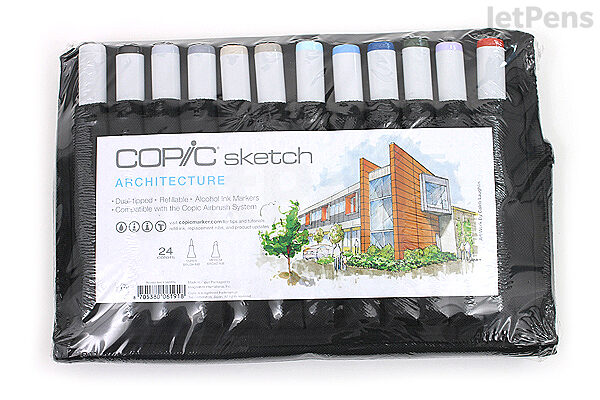 Copic® Sketch Marker Set, Basic, 24-Color 