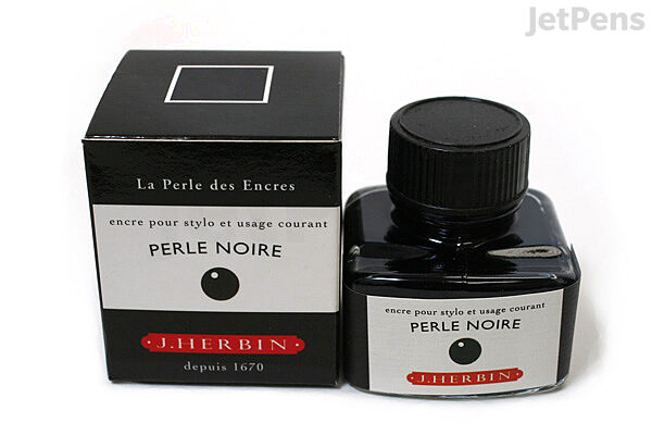 Herbin Perle Noire Ink (Pearl Black) - 30 ml Bottle - HERBIN H130/09