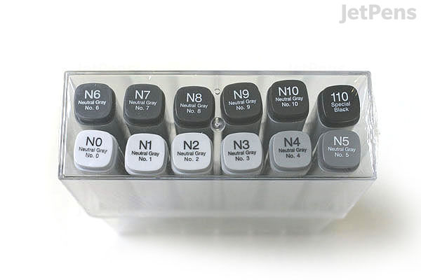 Copic Marker 12 Neutral Gray Set JetPens