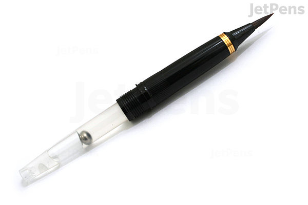 Kuretake 40 Fountain Brush Pen Bristles Matte Black JetPens