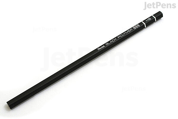 Pentel Black Polymer 999 Professional Wooden Pencil - HB - Box of 12 ...