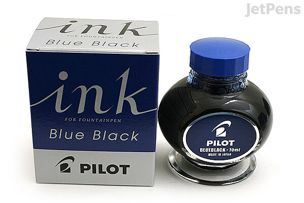 PILOT NAMIKI BLACK FOUNTAIN PEN INK 60ML BOTTLE WITH RESERVOIR
