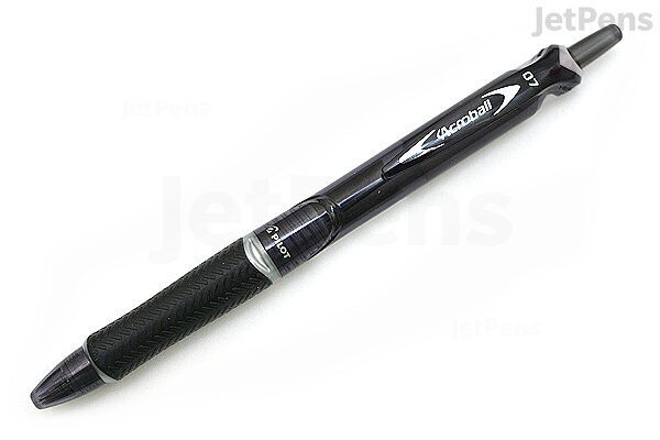 Pilot Acroball Ballpoint Pen 0 7 Mm Black Body Black Ink Jetpens