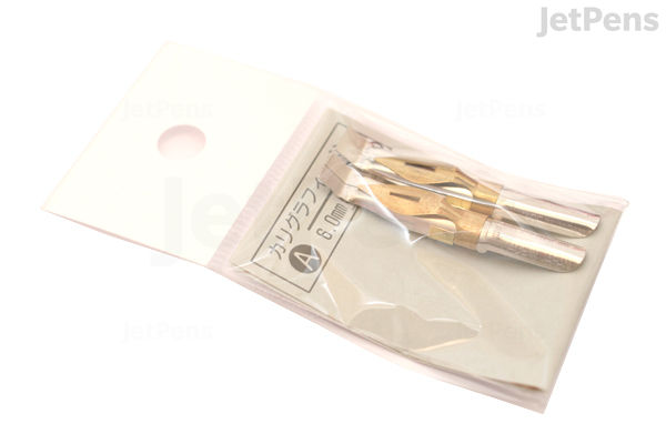 Tachikawa Calligraphy Pen Nib - Type A (Square) - 6 mm - Pack of 2 ...