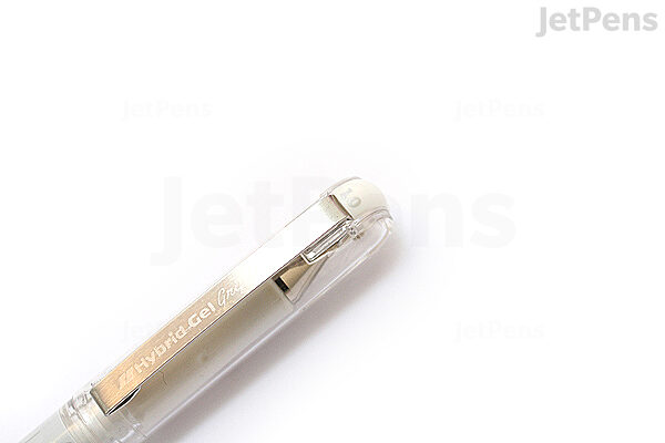 Pentel Hybrid Gel Grip DX Gel Pen - 1.0 mm - White - PENTEL K230-W