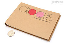 Maruman Pocket Croquis Sketchbook - 4.2" x 6" - 60 gsm - Cream - 80 Sheets - MARUMAN S162