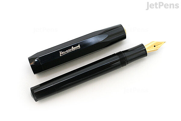 oase Drastisch Calligrapher Kaweco Classic Sport Fountain Pen - Black - Fine Nib | JetPens
