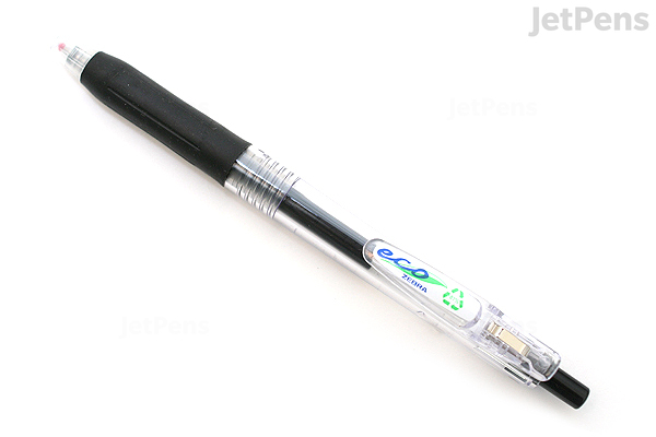 Zebra Eco Sarasa Clip Retractable Gel Pen - 0.7 mm - Black - JetPens.com