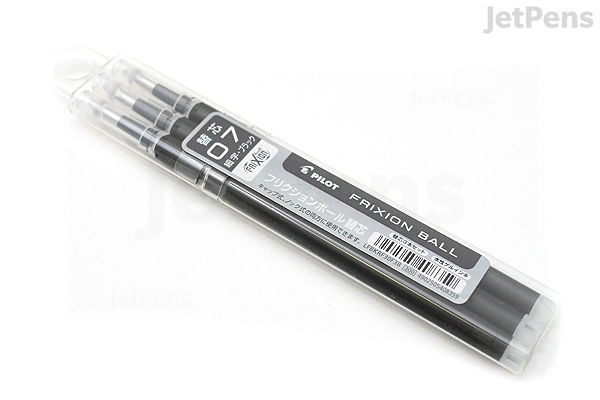PILOT FriXion Ball Pen & Refills, 0.7 mm, 4 x Packs of 3 Refills in PILOT FriXion Ball Pen & Refills, 0.7 mm, 4 x Packs of 3 Refills in