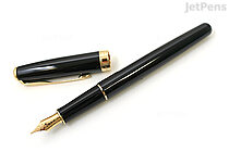 Parker Sonnet Fountain Pen - Black Lacquer - Gold Trim - Medium Nib - PARKER 1931495