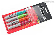 Sharpie Mini Permanent Marker - Fine Point - Pack of 4 Fashion Colors