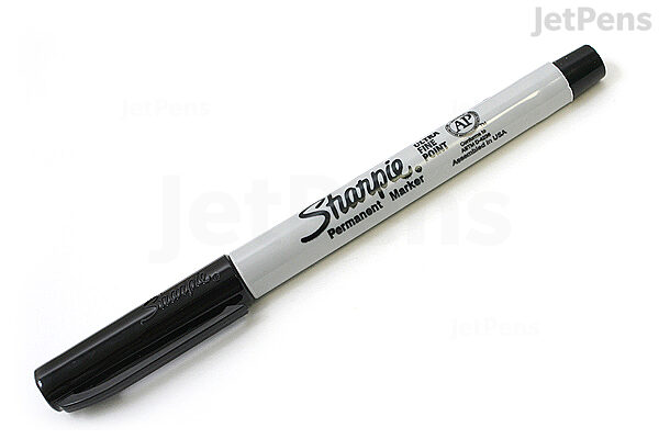 Sharpie 2 In 1 Permanent Marker, Black, Fine & Ultra Fine, Twin Tip, Shop