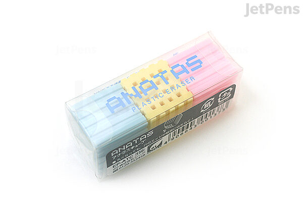 Seed Anatas Eraser - Pack of 3 Colorful Cubes | JetPens