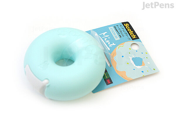 3M Scotch Donut Tape Dispenser - Mint Blue - 12 mm x 11.4 m - 3M 810DN-MI