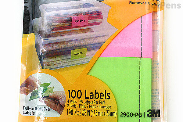 JetPens.com - 3M Post-It Super Sticky Removable Label Pad - 1 7/8 in x 2 7/8 in - 25 Sheets - Pack of 4 Pads