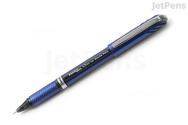 Pentel EnerGel Euro Ballpoint Pen, 0.35mm Needle Tip, Black Ink (BLN23-A)