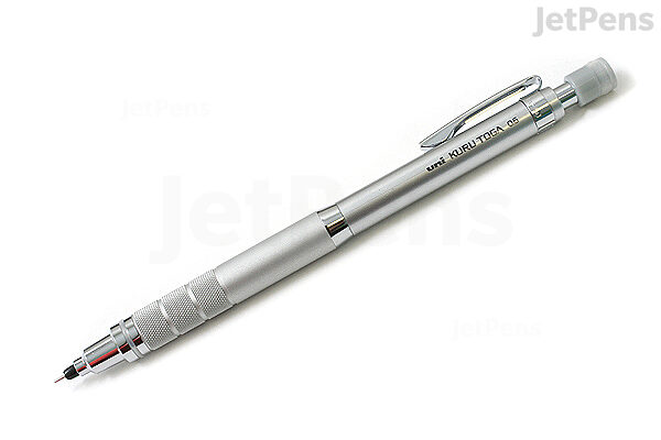  Uni Kuru Toga Roulette Mechanical Pencil - 0.5 mm - Silver  Body