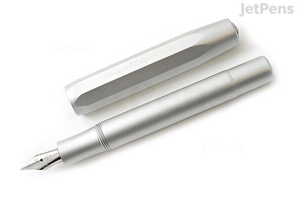 JetPens.com - Kaweco AL Sport Fountain Pen - Silver - Fine Nib
