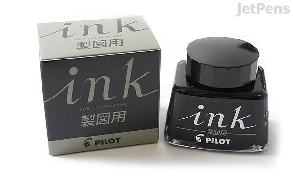 Pilot Drafting Pen Ink Black 30 ml Bottle JetPens