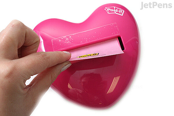 3M Post-It Pop-Up Notes Pink Heart Dispenser - 3 in X 3 in - 50 Sheets