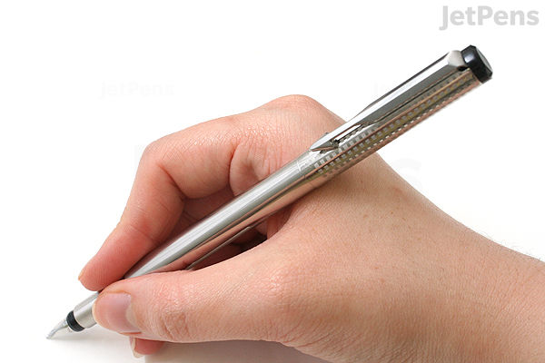 Parker Vector Stainless Steel Chiselled Fountain Pen Shiny Body