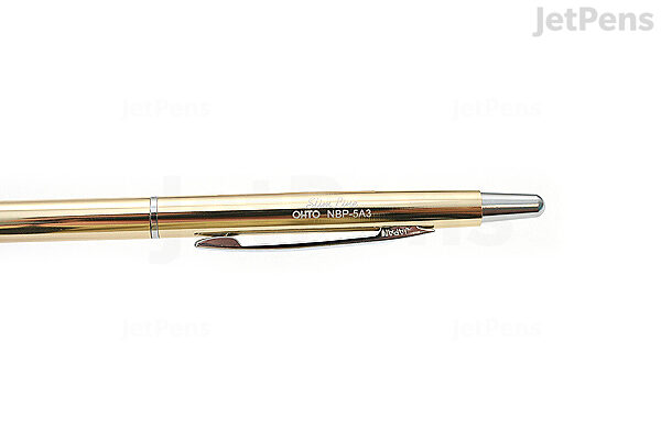 OHTO Needle-Point Slim Line 03 Ballpoint Pen - 0.3 mm - Gold Body