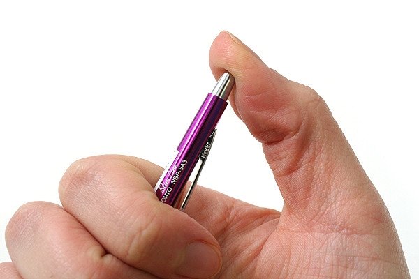 Ohto Needle-Point Slim Line 03 Ballpoint Pen - 0.3 mm - Purple Body